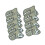 Golf Iron Head Covers Set Gray 9 Pieces 4