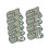 Golf Iron Head Covers Set Gray 9 Pieces 5