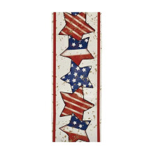 4th of July table runner patriotic stripe design 1 pack