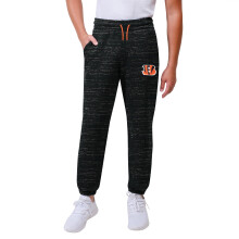 Ultra Game NFL Official Youth Super Soft Supreme Jogger Sweatpants, Cincinnati Bengals, Black Snow, 18-20