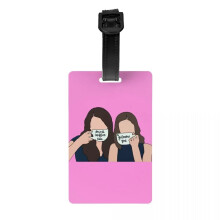 Gilmore Coffee Quote Luggage Tag with Name Card and Privacy