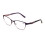 Women's cat-eye optical reading glasses metal frame clear 2
