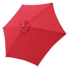 WSYW umbrella canopy replacement red 10 ft 6-rib