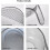 Rice washer strainer bowl with handle grey 4