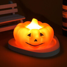 3D LED Pumpkin Night Light Battery-Powered Halloween Desk