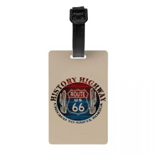 Vintage USA Highway Map Luggage Tags 4 Pack