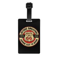 Vintage USA Highway Map Luggage Tags 4 Pack