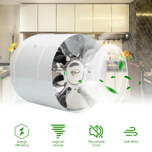12 inch inline duct fan white 1765 CFM low noise