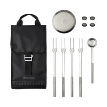 Solo Stove Mesa Accessory Pack | Incl. 4 Stainless Steel Mini Sticks + Stick Rests, Pellet Scoop, Mesa Lid, Carry Case, Accessories for Outdoor Fire P