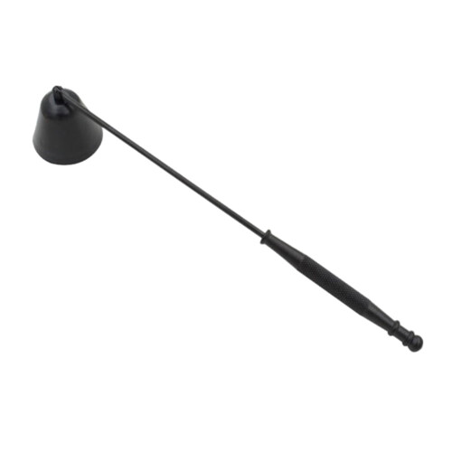 Vintage metal candle snuffer with long handle silver 2