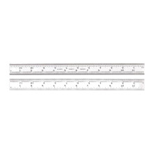 Starrett Veerkrachtige Stalen Liniaal met Satijn Chroomafwerking, Snelle Aanduiding en Inch Graduatie - 12" Lengte