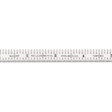 Starrett Volledig Flexibele Stalen Liniaal met Satijnen Chroomafwerking - 6R Graduatie, 6" Lengte