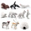 Arctic Animal Figurines Set Realistic Plastic 10pcs 2