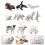 Arctic Animal Figurines Set Realistic Plastic 10pcs 6