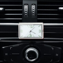 Digitale Auto-Armaturenbrettuhr mit großem LCD-Display für Uhrzeit und Wochentag, Mini-Auto-Klebeuhr, für Auto-LKW-Armaturenbrett und