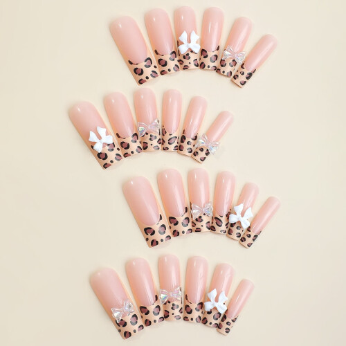 Yoyauz Leopard Print Pressed Nails Full Coverage24PCS 1
