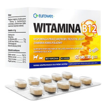 EUROWET Vitamin B12- supplements for dogs and cats - 50 tablets