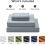 Cotton Sheet Set Queen Size 4-Piece Silver Grey 6
