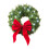 Christmas car wreath with lights for front grill 1