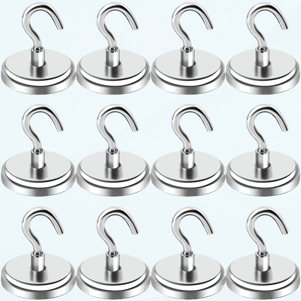 Magnetic Hooks Heavy Duty 100 Lbs 12 Pack 901175655876