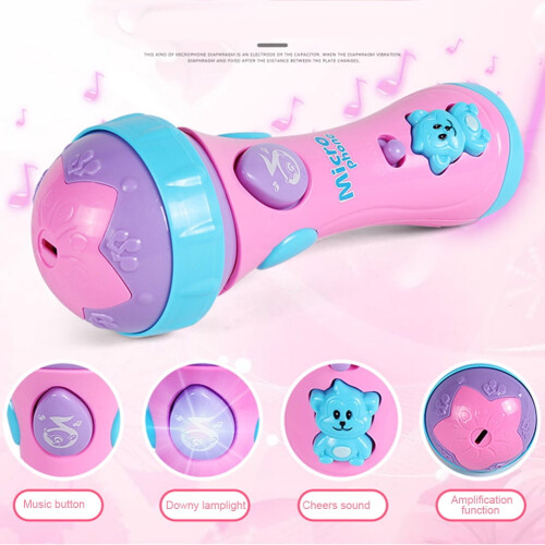 Yesbay children's singing microphone with LED lights 1 piece 1