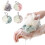 YOLOKE bath loofah sponge pink exfoliating mesh pouf 3
