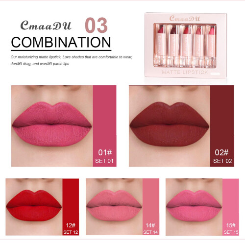 Σετ αδιάβροχου ματ lip gloss Ykohkofe 15 χρωμάτων 1