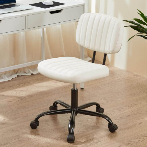Computer Task Chair Adjustable Height 360 Swivel No Arms