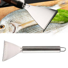 Stainless Steel Grill Scraper and Spatula with Slant Edge