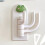 Beige wall key holder cartoon design 3.5x8 cm 6