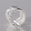 Women's 925 Sterling Silver Claw Ring Woven Mesh US 8 6