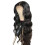 Women's wavy curly wig medium part full head 24 inch 3