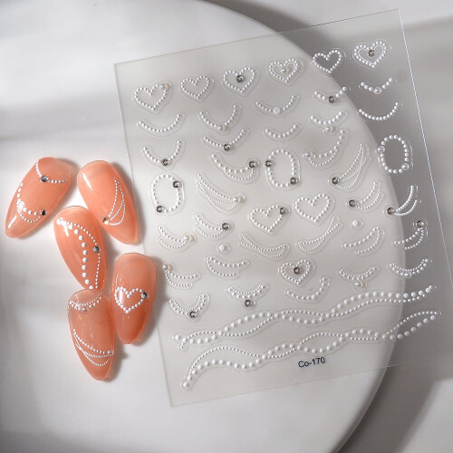 Nail Art Stickers Self-Adhesive Summer Design 24pcs 1