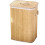 Laundry Hamper with Lid 72L Removable Liner Bamboo 1
