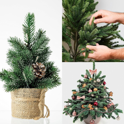 Artificial Pine Needles Branches Green 20PCS 2