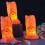 Halloween ghost night light waterproof dimmable candle set 5