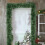 Washranp Christmas pine garland artificial unlit green 6 6