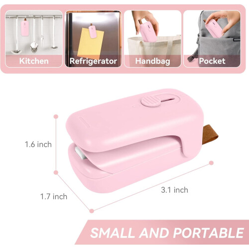 Mini Handheld Vacuum Sealer with Cutter 2 AA Batteries 2