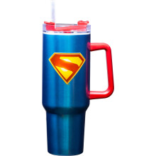 Gobelet de Voyage en Acier Inoxydable Superman 40oz - Double Paroi avec Couvercle Ă Verrou