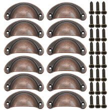 Bronze Cabinet Cup Pulls 3 inch 12 Pack