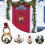 Christmas wreath rattan with LED lights 7