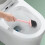 Silicone Toilet Brush with Holder Flat Head 1pc 4