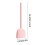 Silicone Toilet Brush with Holder Flat Head 1pc 3
