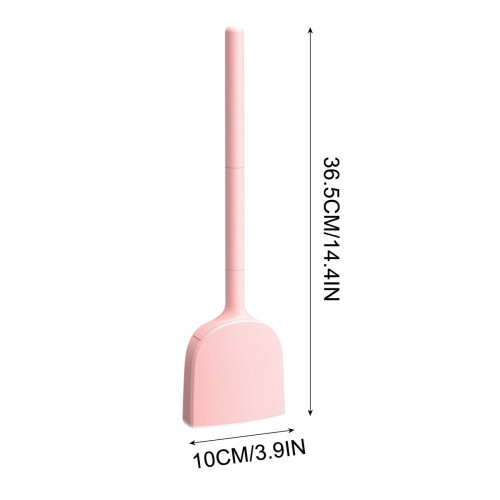 Silicone Toilet Brush with Holder Flat Head 1pc 2
