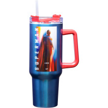 Gobelet de Voyage 40oz en Acier Inoxydable Superman Legacy - Double Paroi avec Couvercle Ă Verrou