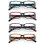 Women's Rectangular Rhinestone Reading Glasses 4 Pairs 1