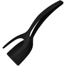 Food clip and spatula set 2-in-1