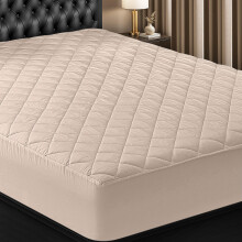 Utopia Bedding Quilted Fitted Mattress Pad, Twin Size, Elastic Fitted Mattress Topper Protector and Cover Stretches up to 16 Inches Deep, Machine Wash