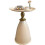 Round Metal Side Table White 14.96 Inch 1