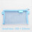 Nylon Mesh Pen Pouch Blue with Clear Zipper 1